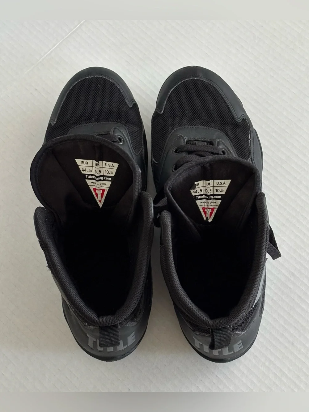 Title Charged Boxing Black Shoes Men’s Size 10.5 - Used Great Condition (No Box)